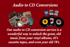 Audio to CD Conversions by Peach State Digital